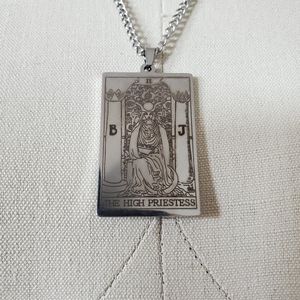 NEW The High Priestess Tarot Card Necklace